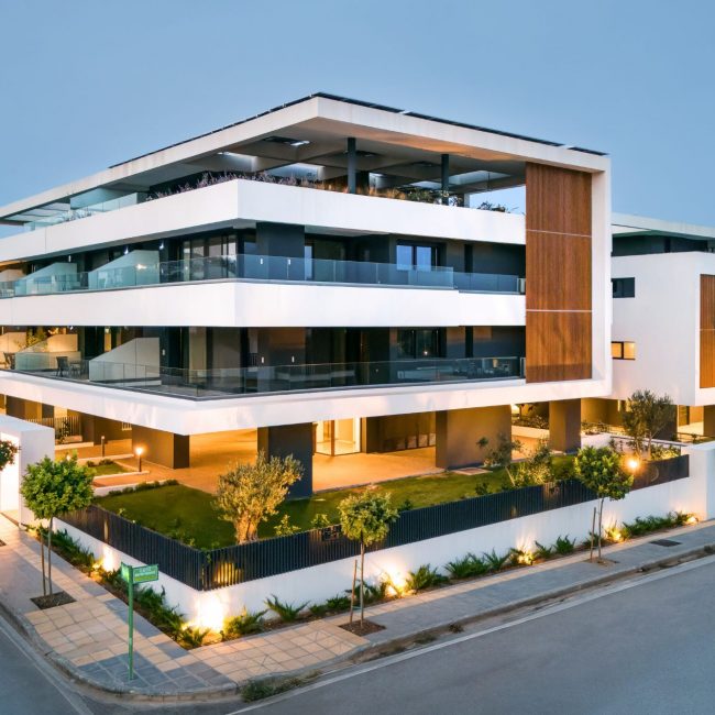 Complex of apartment buildings