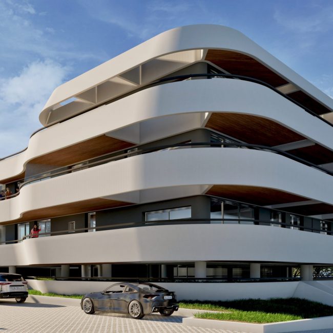 Complex of apartment buildings