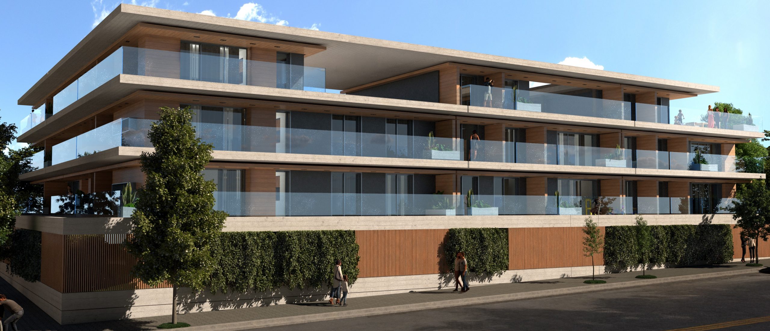 Complex of apartment buildings